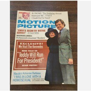 Vintage Motion Picture Magazine March 1975 Al Pacino Teddy Kennedy Cher